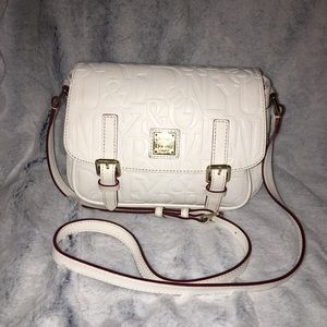 Dooney & Bourke Embossed White Leather Crossbody